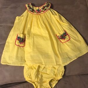 Ralph Lauren Baby Embroidered Dress & Bloomers. 3M